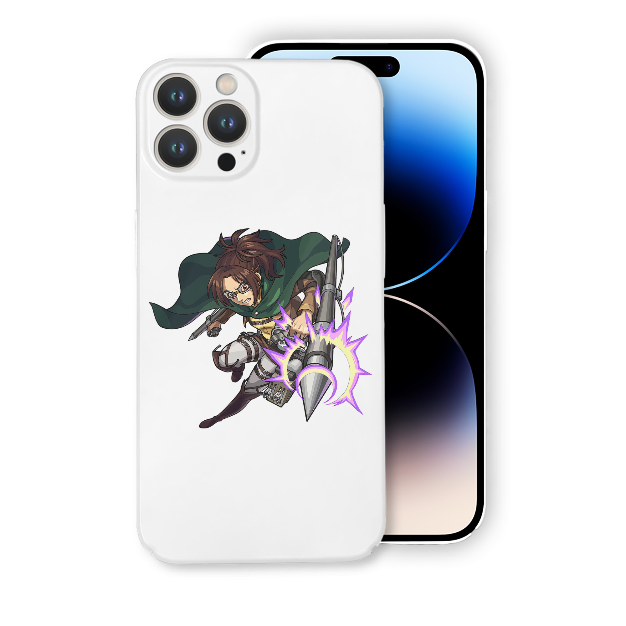 （画像用） 進撃の巨人 ハンジ·ゾエ Attack on Titan Hanji Zoe 【iPhone 14シリーズ対応】ハードケース